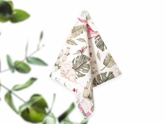 Mouchoir Enfants en coton Dino Rose