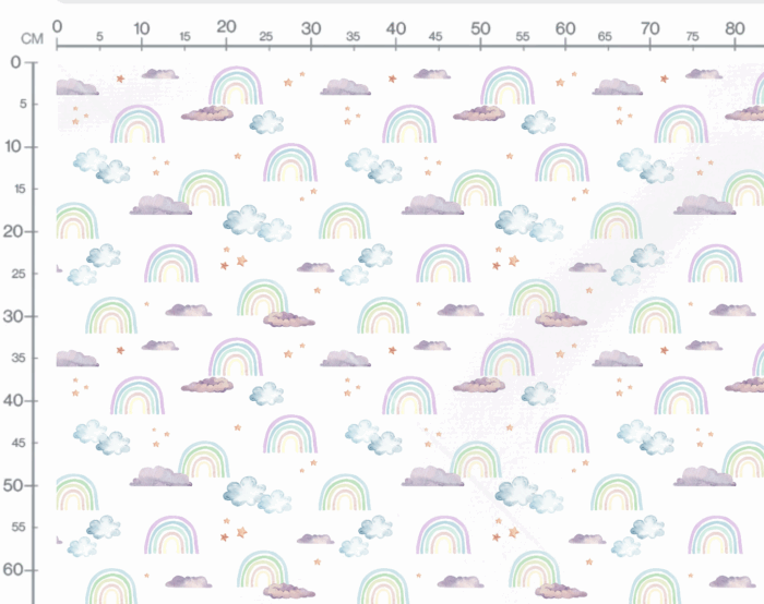 Tissu Imprimé Arc-en-ciel, 7 tissus au choix – Image 3