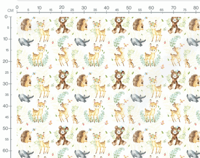 Tissu Imprimé Petite Foret, 10 tissus au choix – Image 2