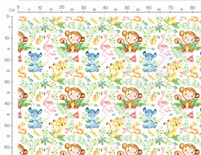 Tissu Imprimé Petite Jungle, 10 tissus au choix – Image 2