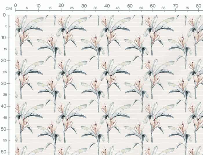 Tissu Imprimé Feuilles Douceur, 7 tissus au choix – Image 3