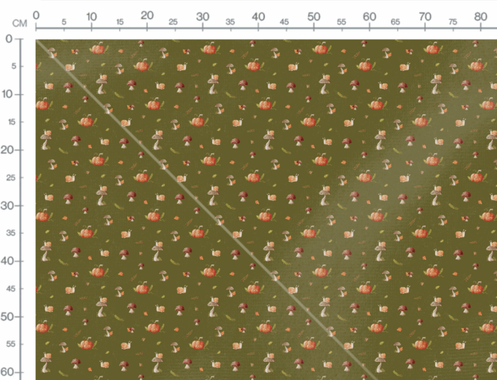 Tissu Imprimé Automne Escargot, 7 tissus au choix – Image 3