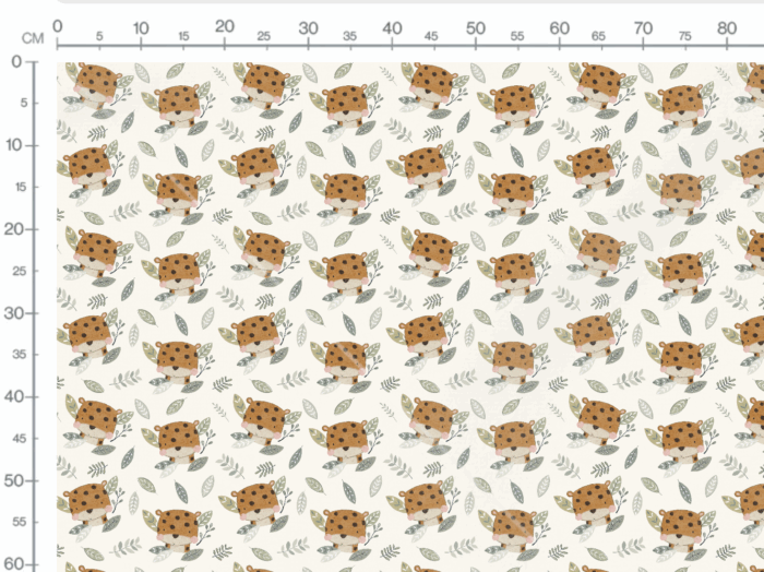 Tissu Imprimé Safari Léopard Mignon, 7 tissus au choix – Image 3