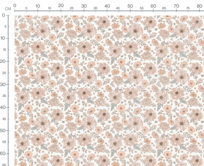Tissu Imprimé Fleuri Douceur Rose, 7 tissus au choix – Image 3