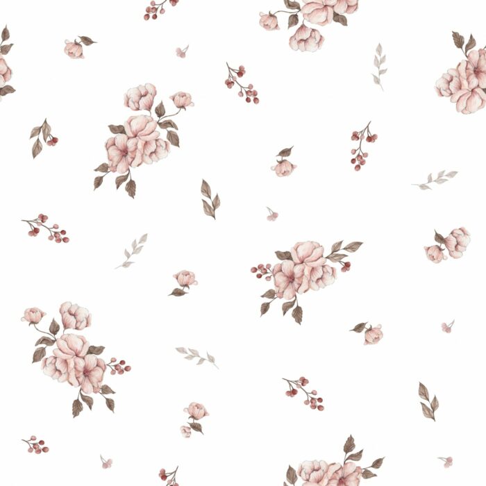 Tissu Imprimé Fleuri Petites Roses, 7 tissus au choix