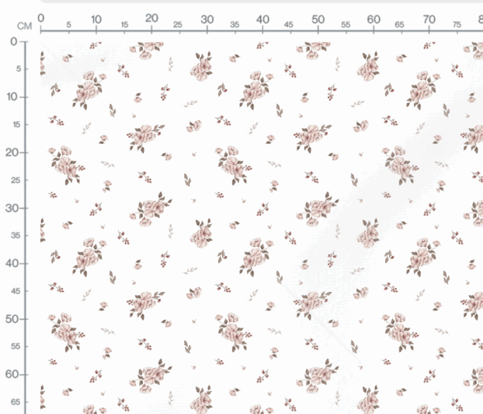 Tissu Imprimé Fleuri Petites Roses, 7 tissus au choix – Image 2
