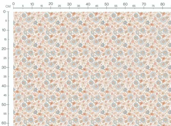 Tissu Imprimé Fleuri Rose Pastel, 7 tissus au choix – Image 3
