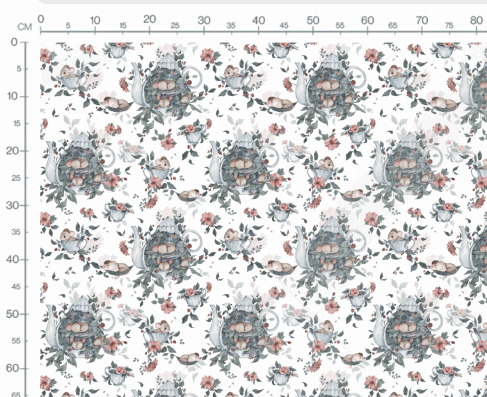 Tissu Imprimé Fleuri Souris, 10 tissus au choix – Image 2