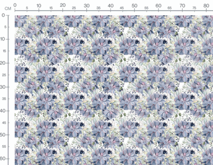 Tissu Imprimé Fleuri Succulents, 7 tissus au choix – Image 3