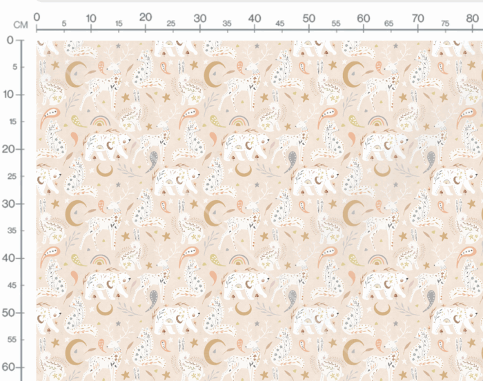 Tissu Imprimé Foret Magique Rose, 7 tissus au choix – Image 3