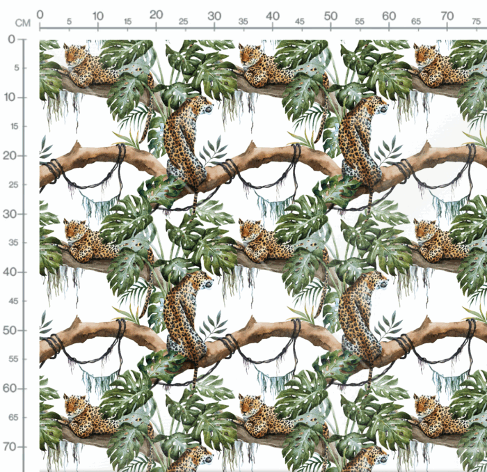 Tissu Imprimé Jungle Leopard, 10 tissus au choix – Image 3