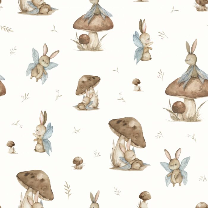 Tissu Imprimé Lapin Magique, 7 tissus au choix