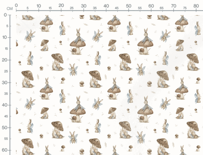 Tissu Imprimé Lapin Magique, 7 tissus au choix – Image 2