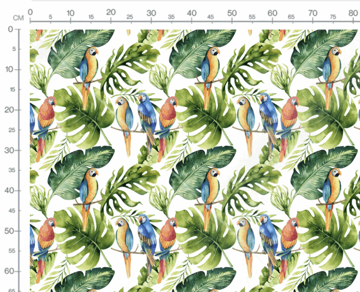 Tissu Imprimé Oiseau Tropical, 7 tissus au choix – Image 3