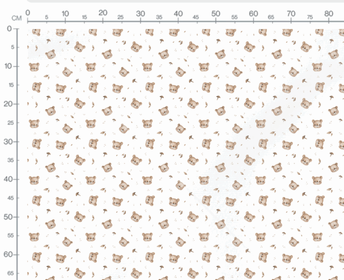 Tissu Imprimé Petit Ourson Adorable, 10 tissus au choix – Image 2