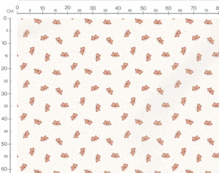Tissu Imprimé Petit Renard Pois, 7 tissus au choix – Image 3
