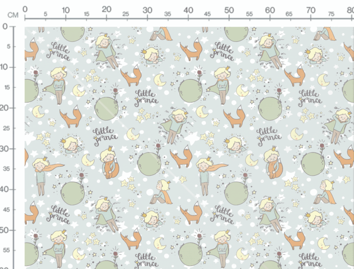 Tissu Imprimé Prince Renard, 7 tissus au choix – Image 3