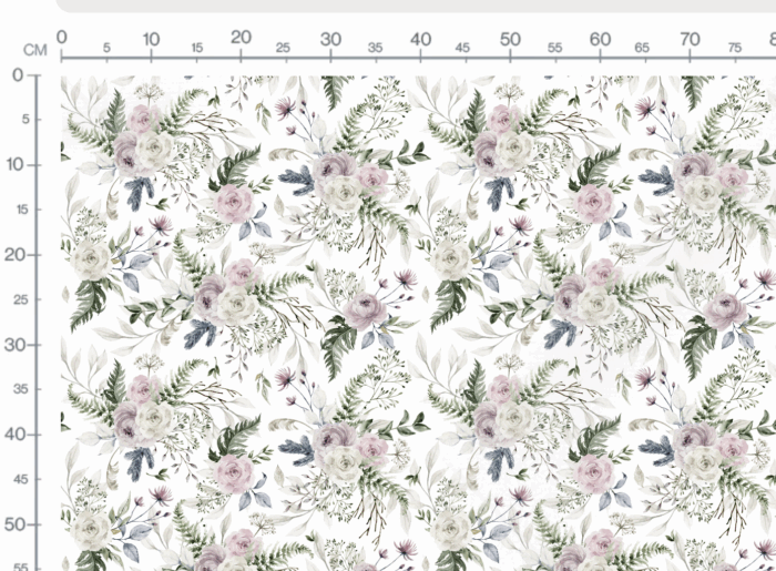 Tissu Imprimé Fleuri Roses HIver, 7 tissus au choix – Image 3