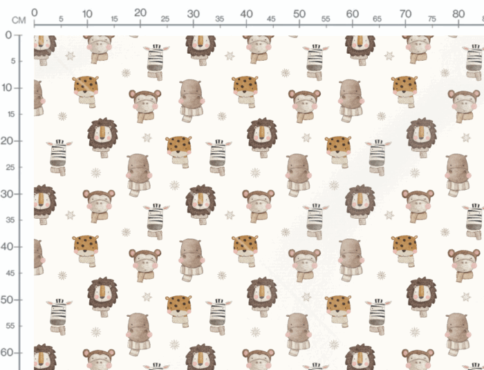 Tissu Imprimé Savane Automne Pastel, 7 tissus au choix – Image 3