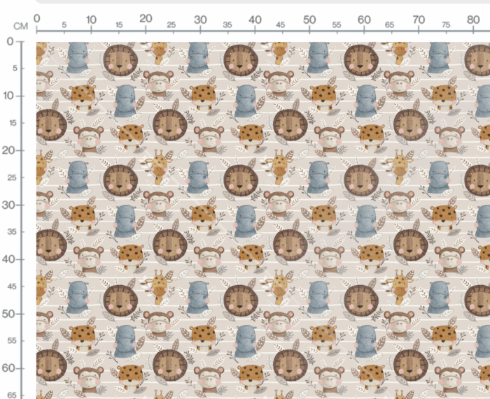 Tissu Imprimé Savane Pastel, 10 tissus au choix – Image 3