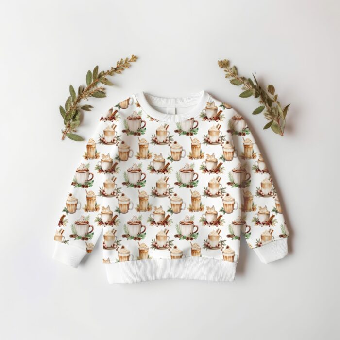 Tissu Imprimé Exclusif Noel Café Gourmand, 11 tissus au choix – Image 4