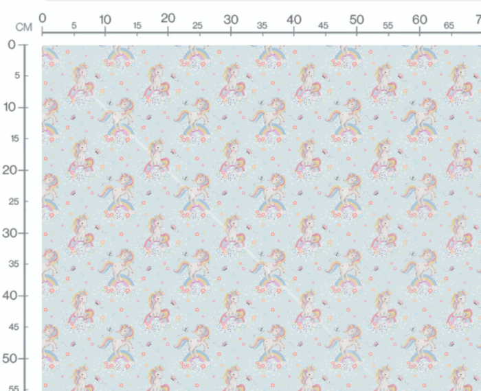 Tissu Imprimé Arc-en-ciel Licorne, 10 tissus au choix – Image 3
