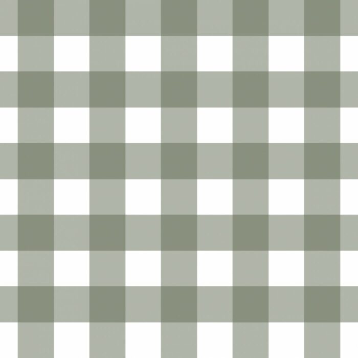 Tissu Imprimé Carreaux Vichy Vert Sauge, 7 tissus au choix
