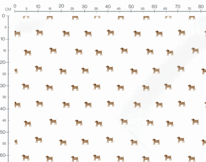 Tissu Imprimé Chien Campagne, 7 tissus au choix – Image 2