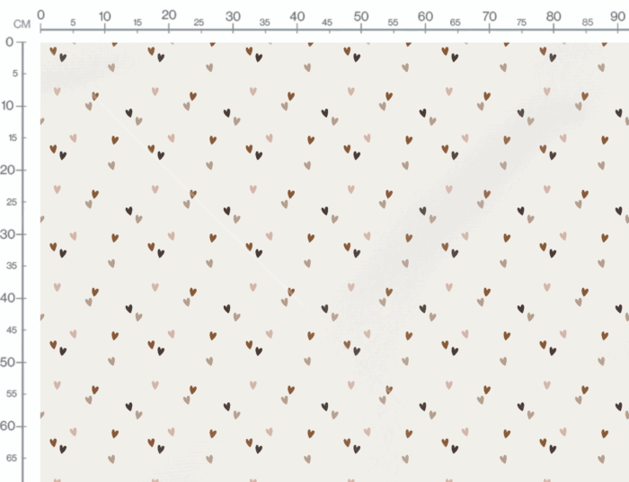 Tissu Imprimé Coeurs Pastel Petites, 7 tissus au choix – Image 3