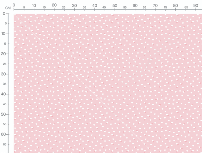 Tissu Imprimé Coeurs Petits Rose, 7 tissus au choix – Image 2