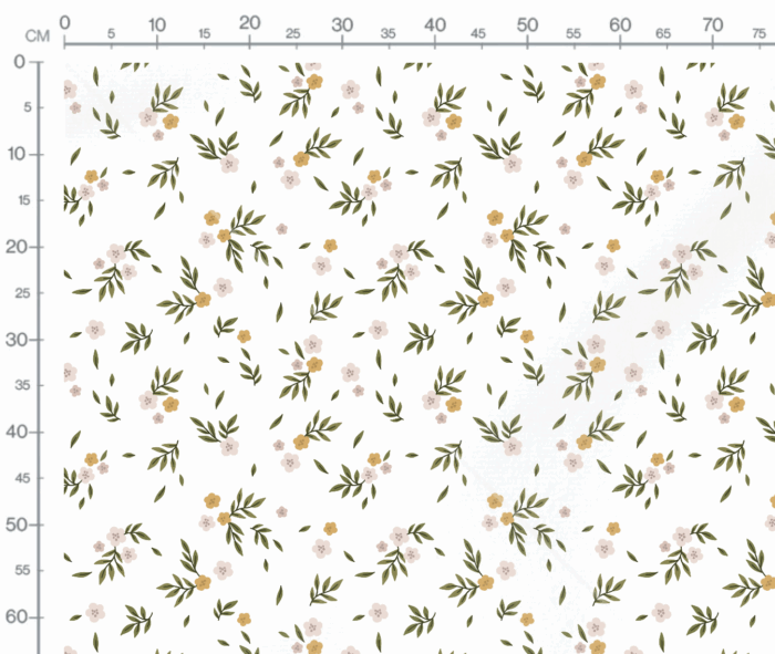 Tissu Imprimé Fleuri A la Campagne, 7 tissus au choix – Image 3