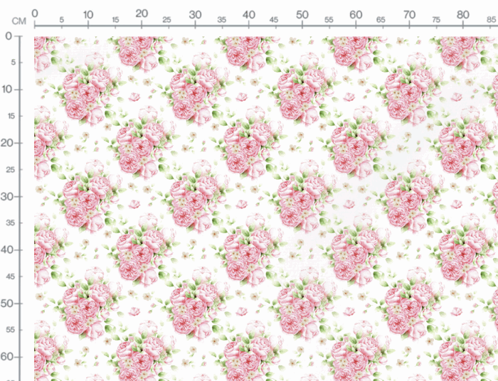 Tissu Imprimé Fleuri Bouquet de Pivoines, 7 tissus au choix – Image 3