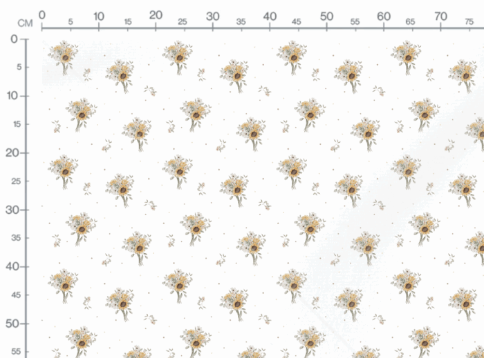 Tissu Imprimé Fleuri Bouquet Tournesols, 11 tissus au choix – Image 3