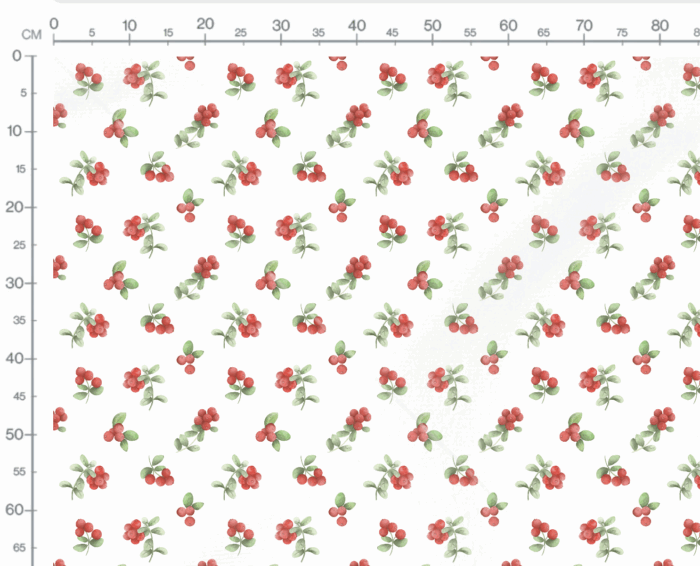 Tissu Imprimé Fleuri Fruits Rouges, 7 tissus au choix – Image 3