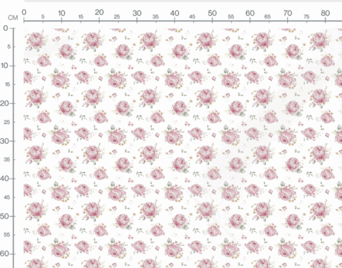 Tissu Imprimé Fleuri Roses Camomille, 7 tissus au choix – Image 3