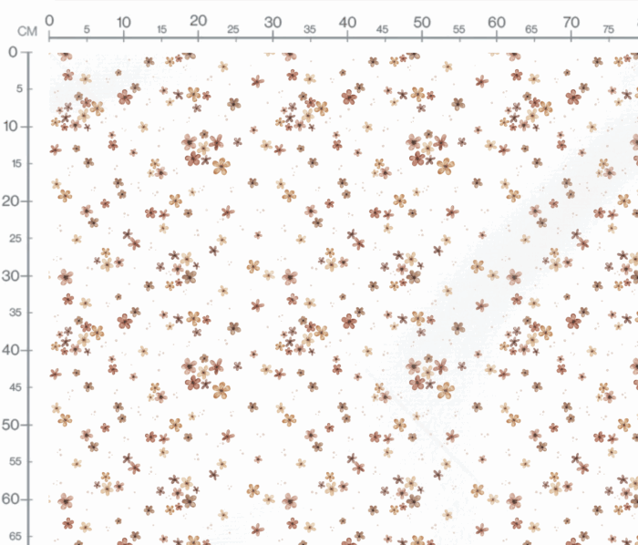 Tissu Imprimé Fleurs Petite Prairie Blanc, 7 tissus au choix – Image 3