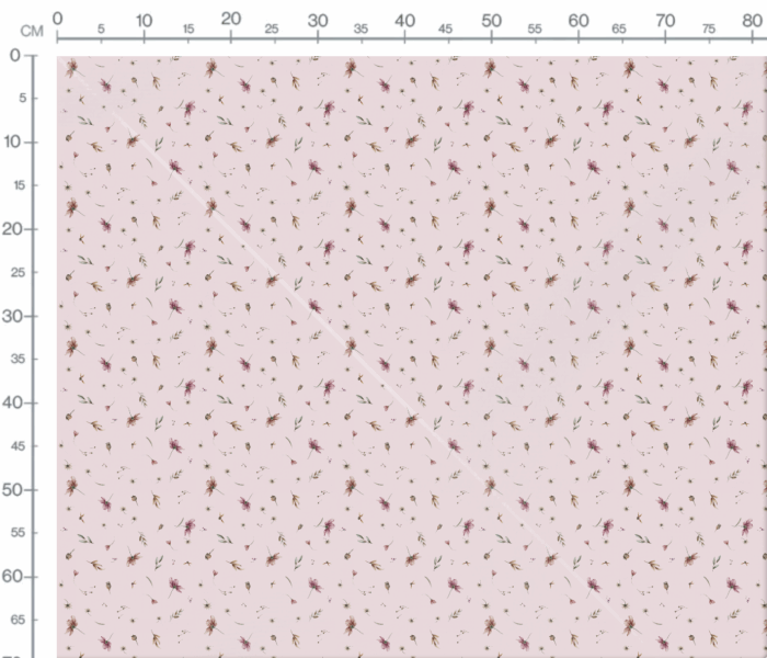 Tissu Imprimé Jardin Sauvage Petit Blush, 7 tissus au choix – Image 3