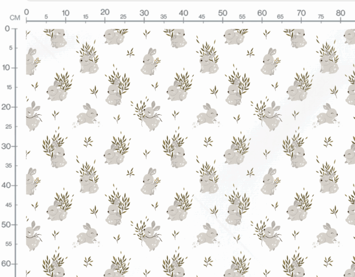 Tissu Imprimé Lapin Étoiles, 7 tissus au choix – Image 3