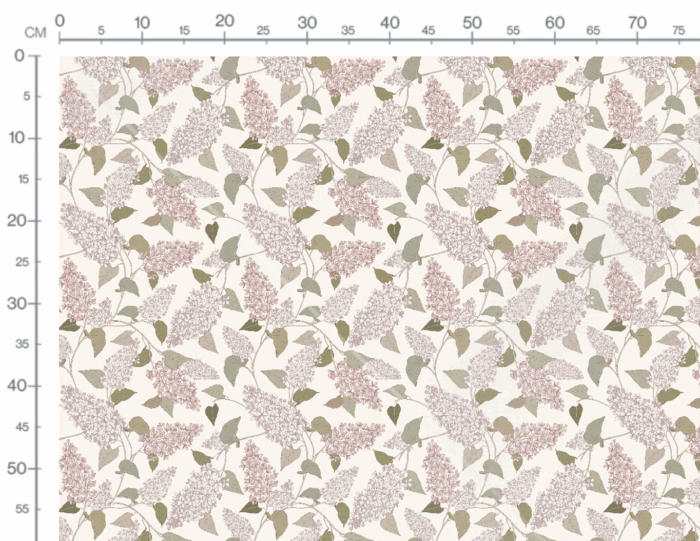 Tissu Imprimé Lilas Fleurs Pastel, 7 tissus au choix – Image 3