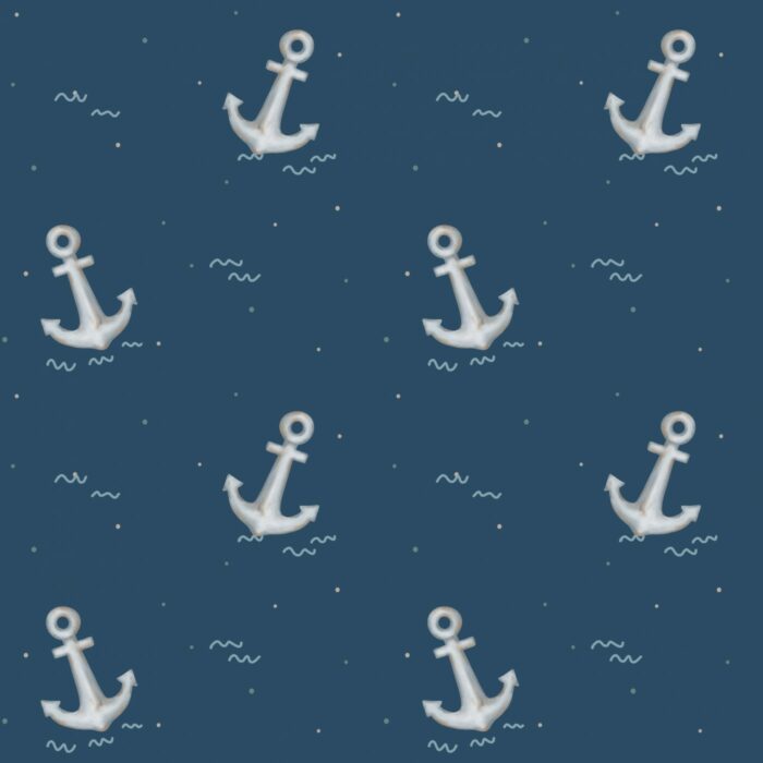 Tissu Imprimé Marin Aquarelle Bleu, 7 tissus au choix