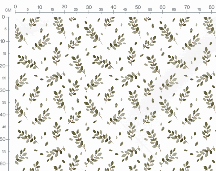 Tissu Imprimé Nature Campagne Feuille, 10 tissus au choix – Image 3