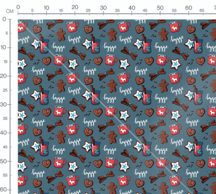 Tissu Imprimé Noel Hygge, 7 tissus au choix – Image 3