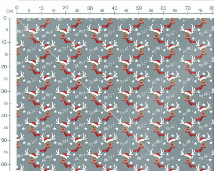 Tissu Imprimé Noel Renne Ho Ho, 7 tissus au choix – Image 3