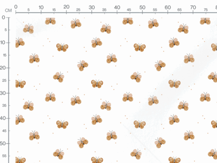 Tissu Imprimé Papillons Campagne, 10 tissus au choix – Image 3