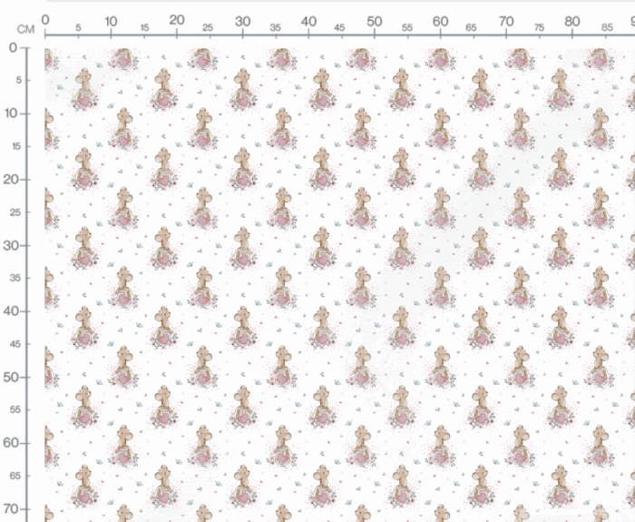 Tissu Imprimé Petite Souris Amour, 7 tissus au choix – Image 2