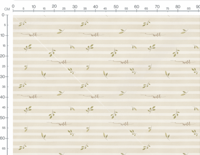 Tissu Imprimé Rayures Beige Wild, 7 tissus au choix – Image 2