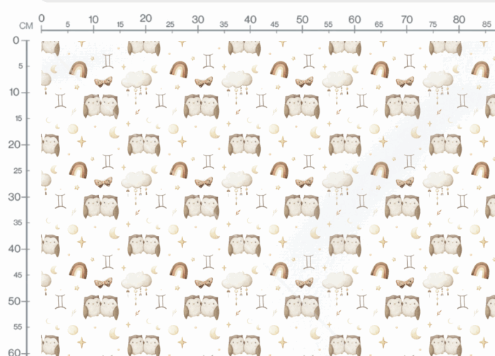 Tissu Imprimé Signe Astro Gémeaux, 10 tissus au choix – Image 2