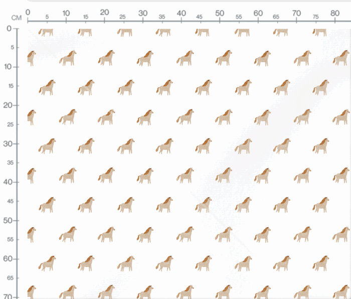Tissu Imprimé Cheval Adorable, 7 tissus au choix – Image 3