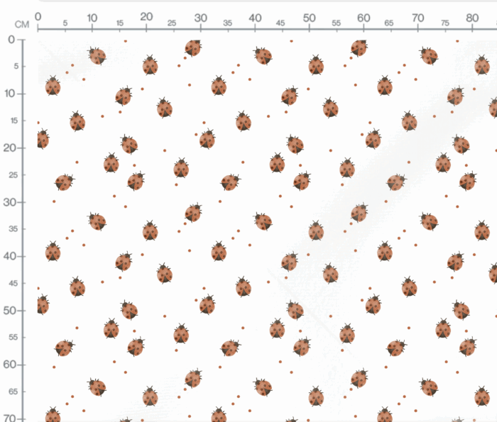 Tissu Imprimé Coccinelle Adorable, 7 tissus au choix – Image 3