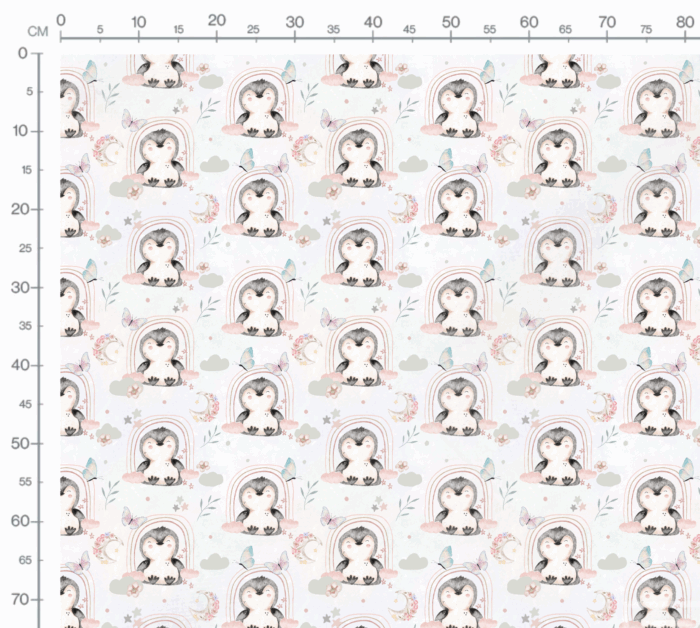 Tissu imprimé Designer Pingouin Magique, 7 tissus au choix – Image 2